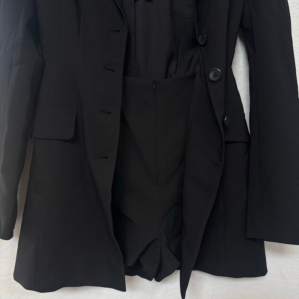 Dynamite Hailee Blazer Romper Mini Dress Black Small NWT - Picture 11 of 12